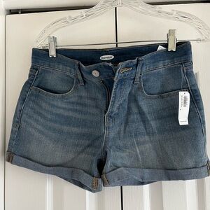 Old navy women’s high waist shorts - lighter blue